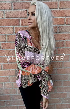 Kelly Blouse Leo Flower