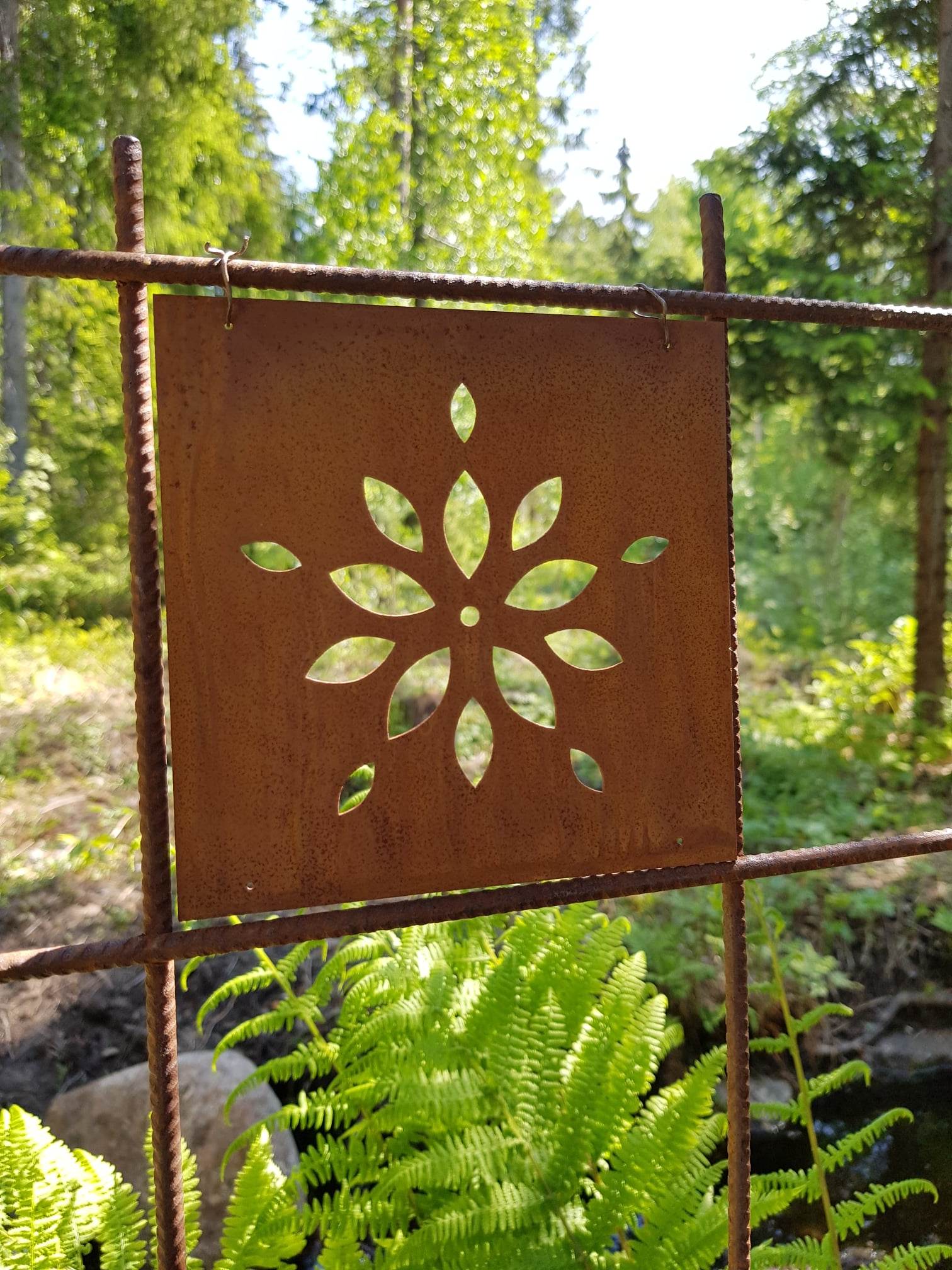 Trädgårdsskylt - Blomsterblad