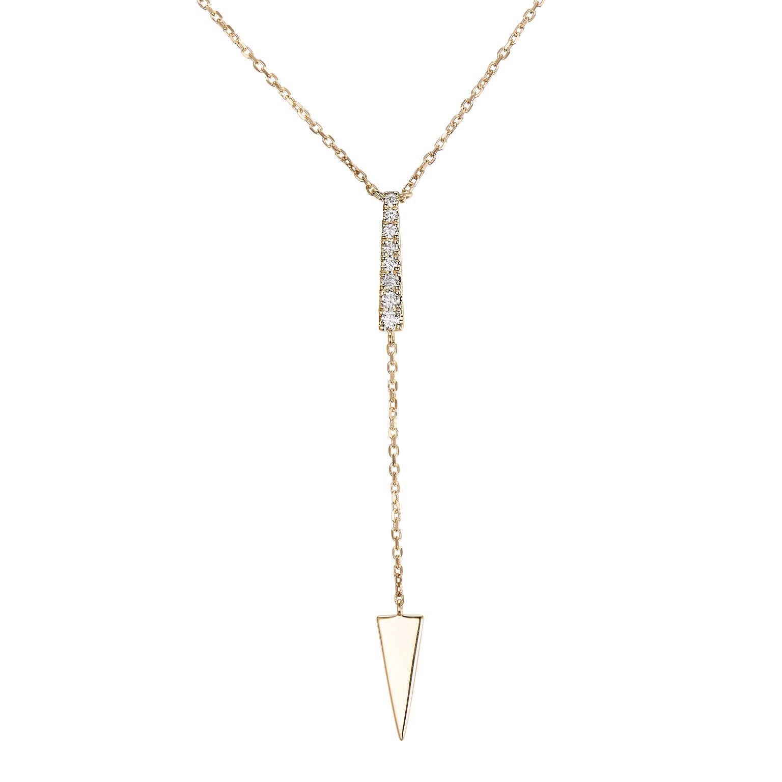 DIAMOND LARIAT ARROW NECKLACE