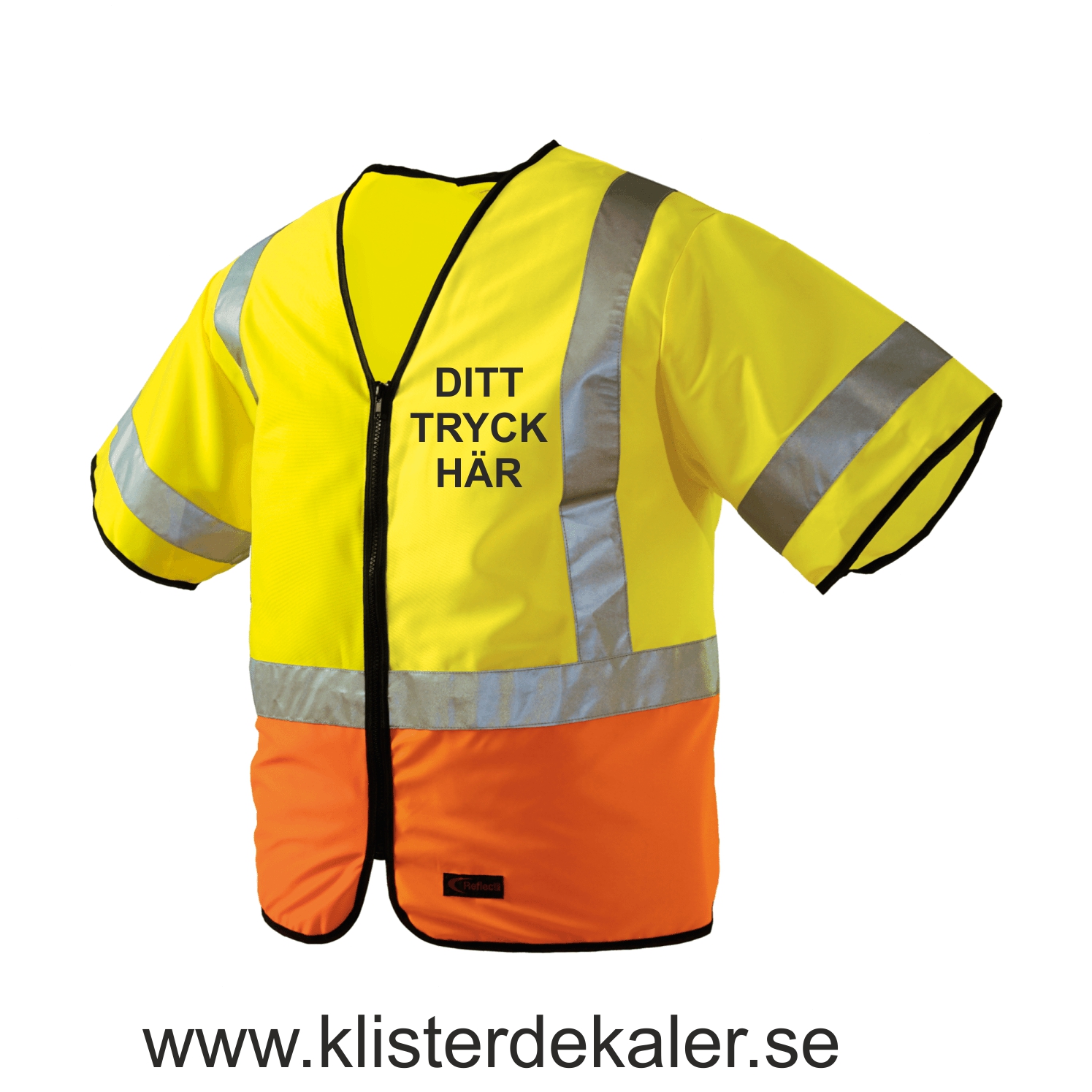 Reflexväst KLASS 3 one-size. med eget tryck.  - 2
