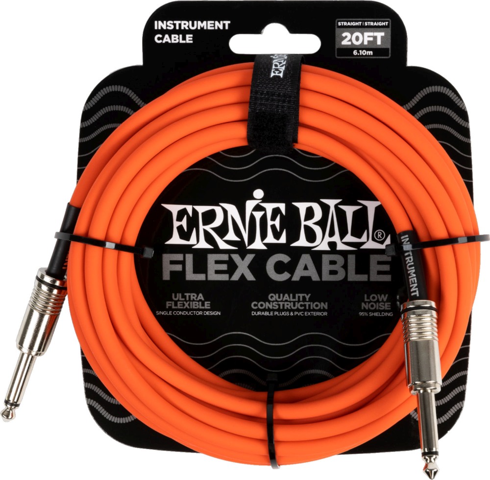 Ernie Ball 6421 instrumentkabel 6m - Orange