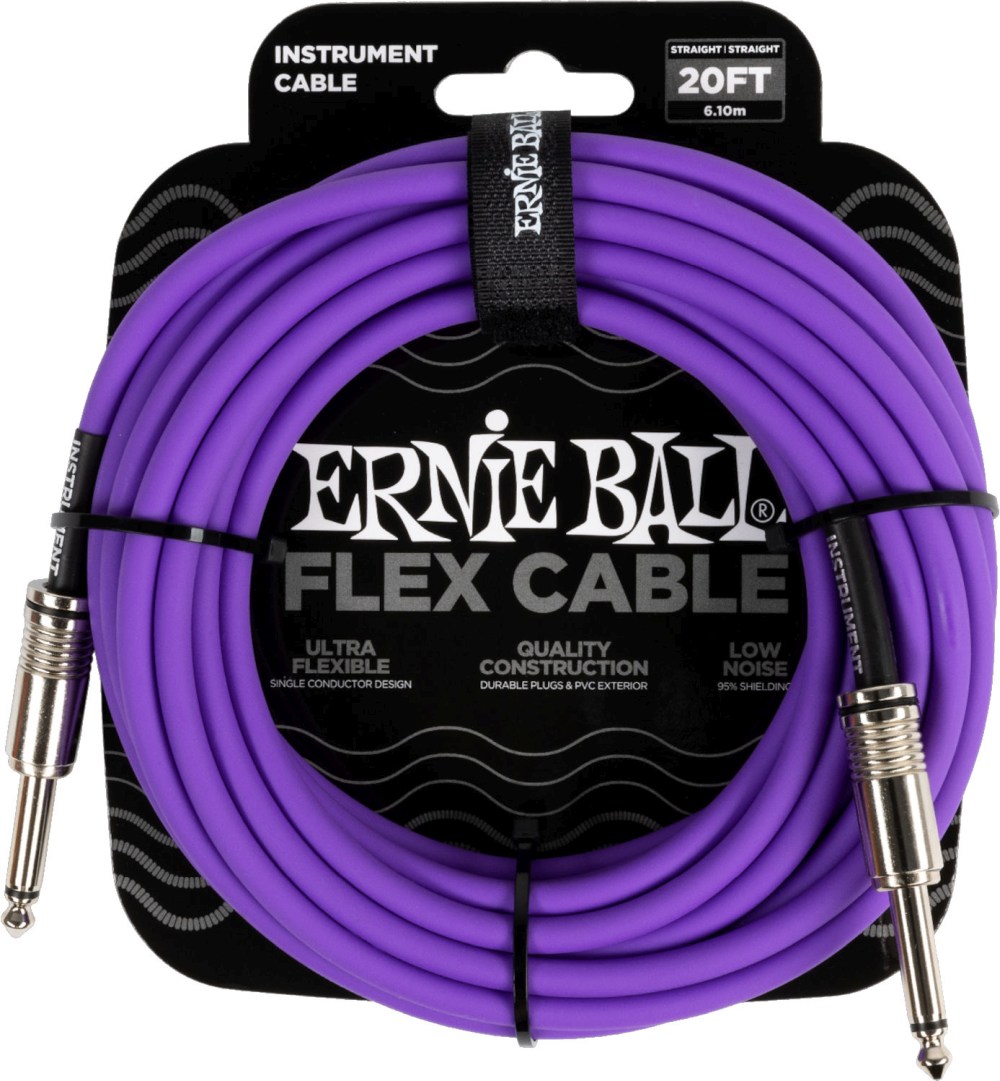 Ernie Ball 6420 instrument cable 6m - Purple
