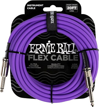 Ernie Ball 6420 instrumentkabel 6m - Lila