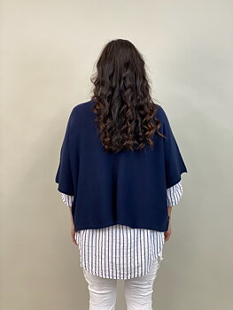 Ponchotröja Nessa - Marin