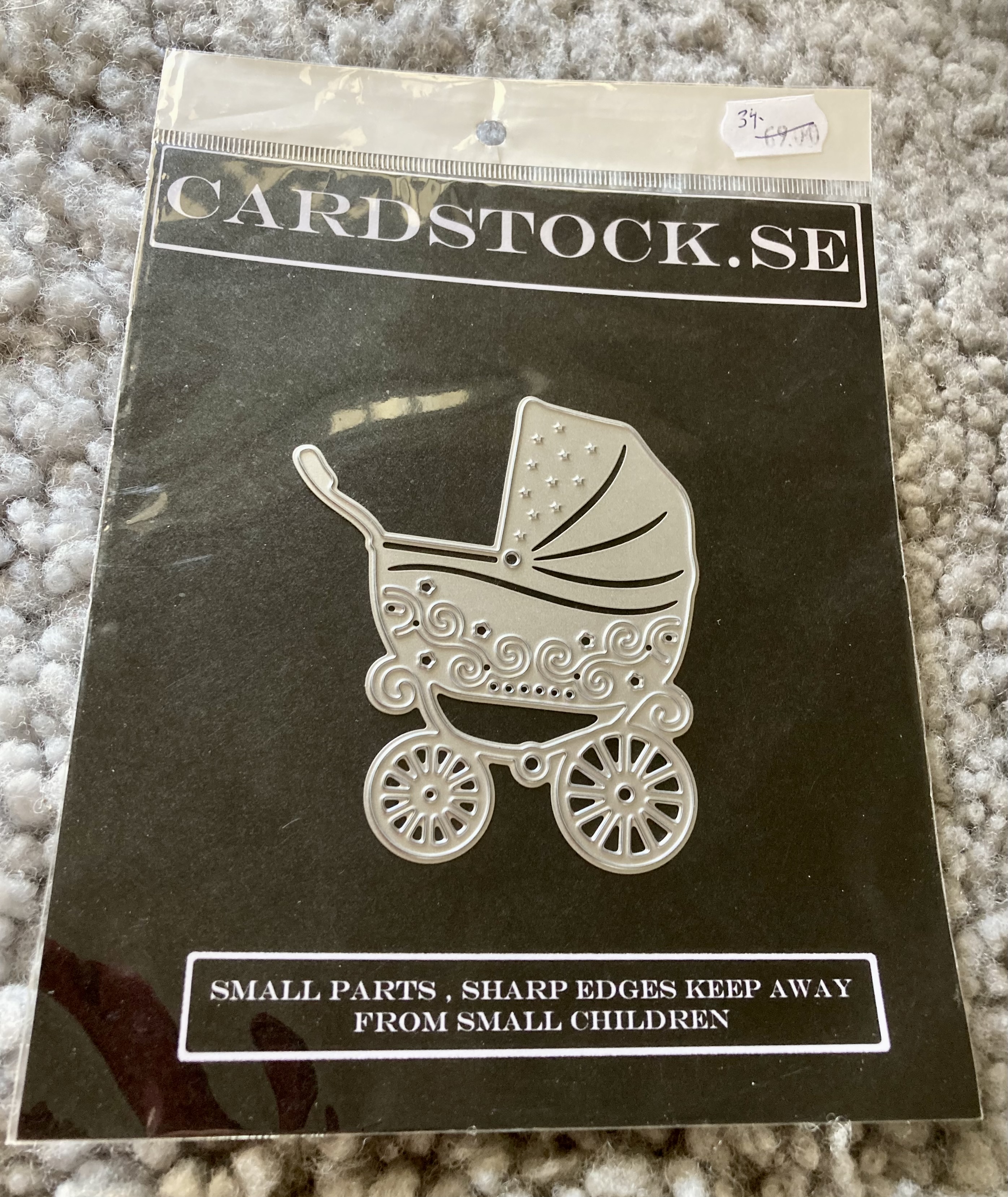 REA Cardstock.se  Barn -Barnvagn 
