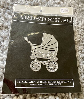 REA Cardstock.se  Barn -Barnvagn 