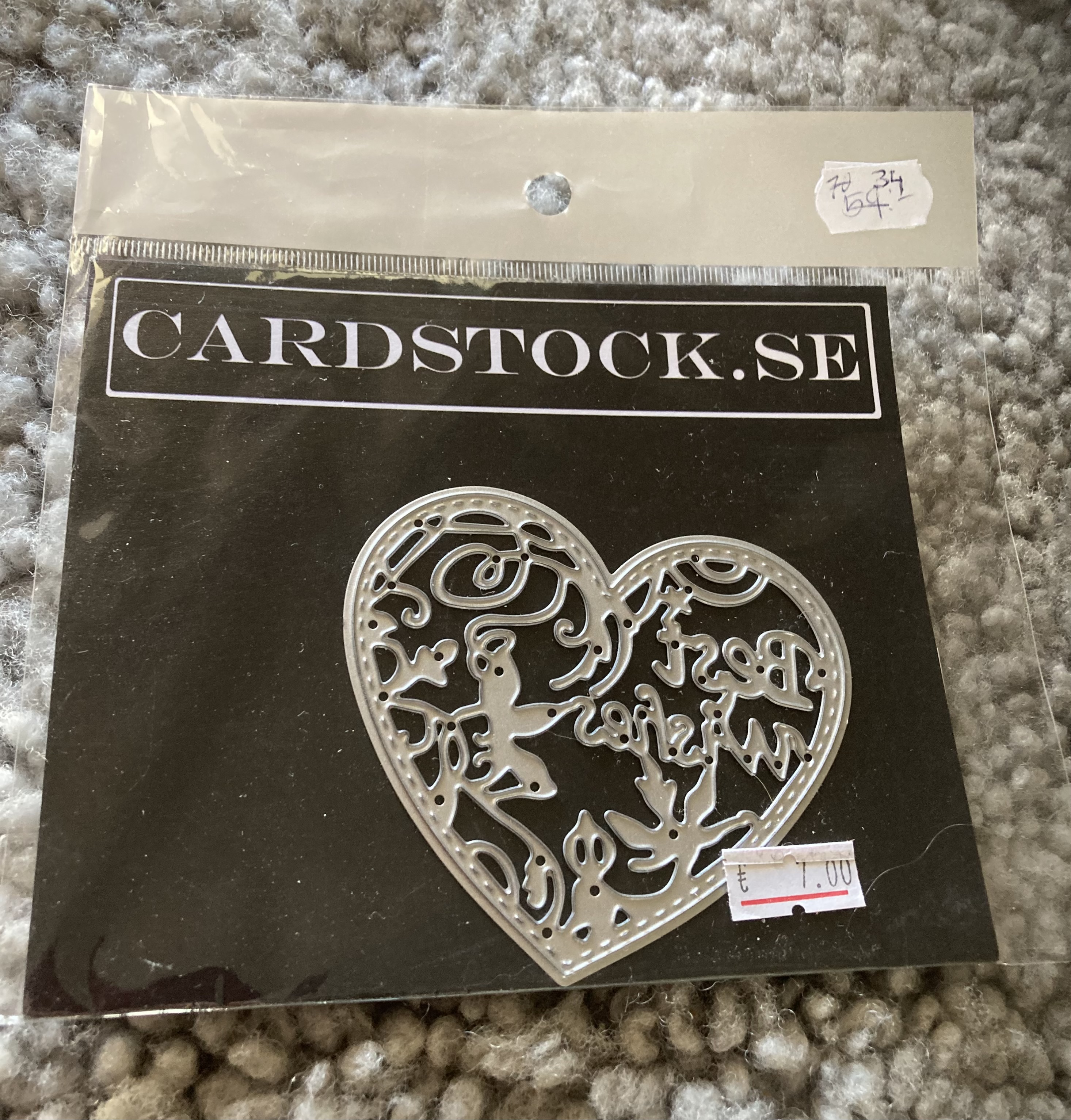 REA Cardstock.se  Övrigt -Hjärta med text