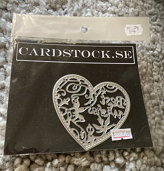 REA Cardstock.se  Övrigt -Hjärta med text