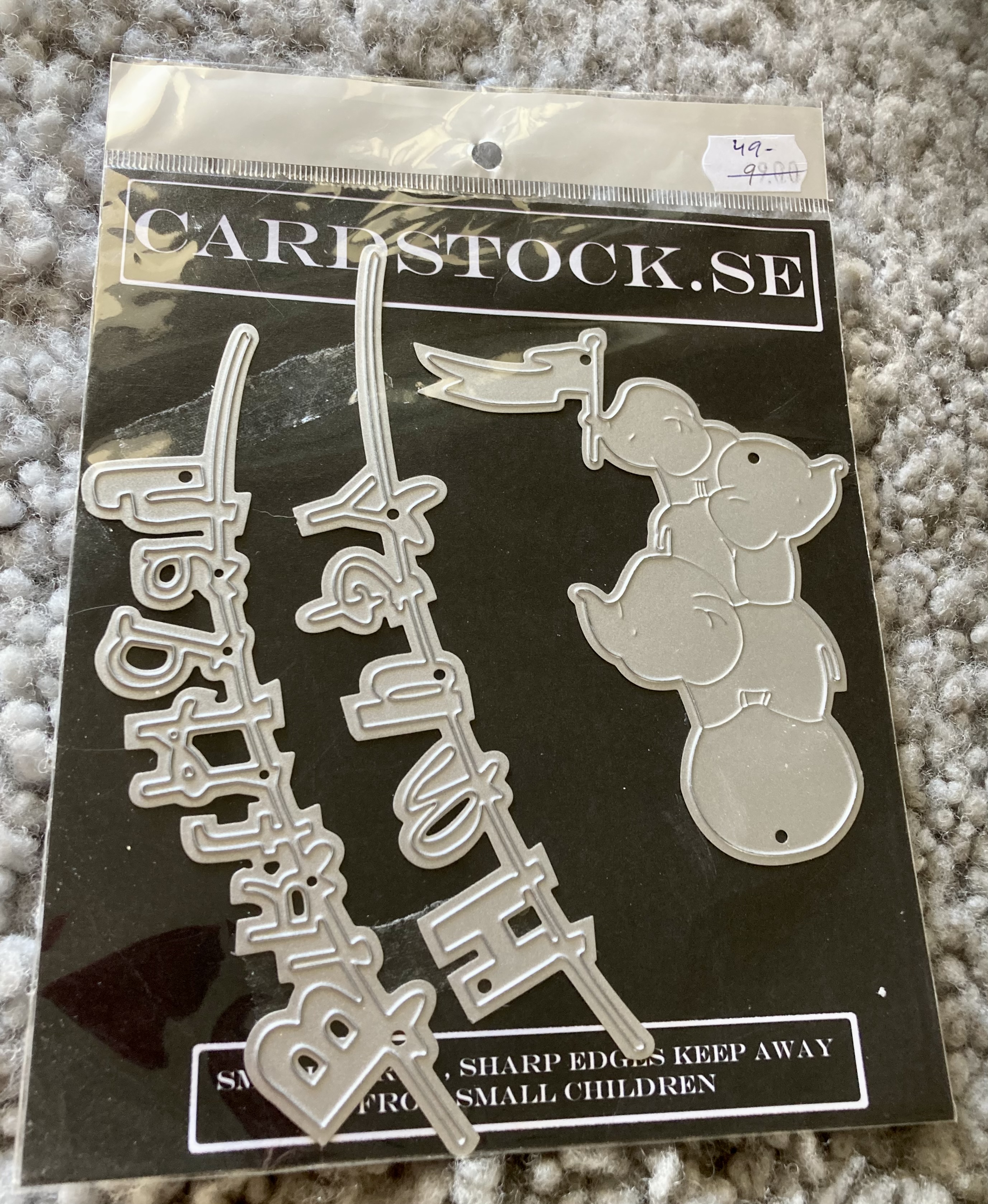 REA Cardstock.se  Övrigt -Fira med Elefanter 