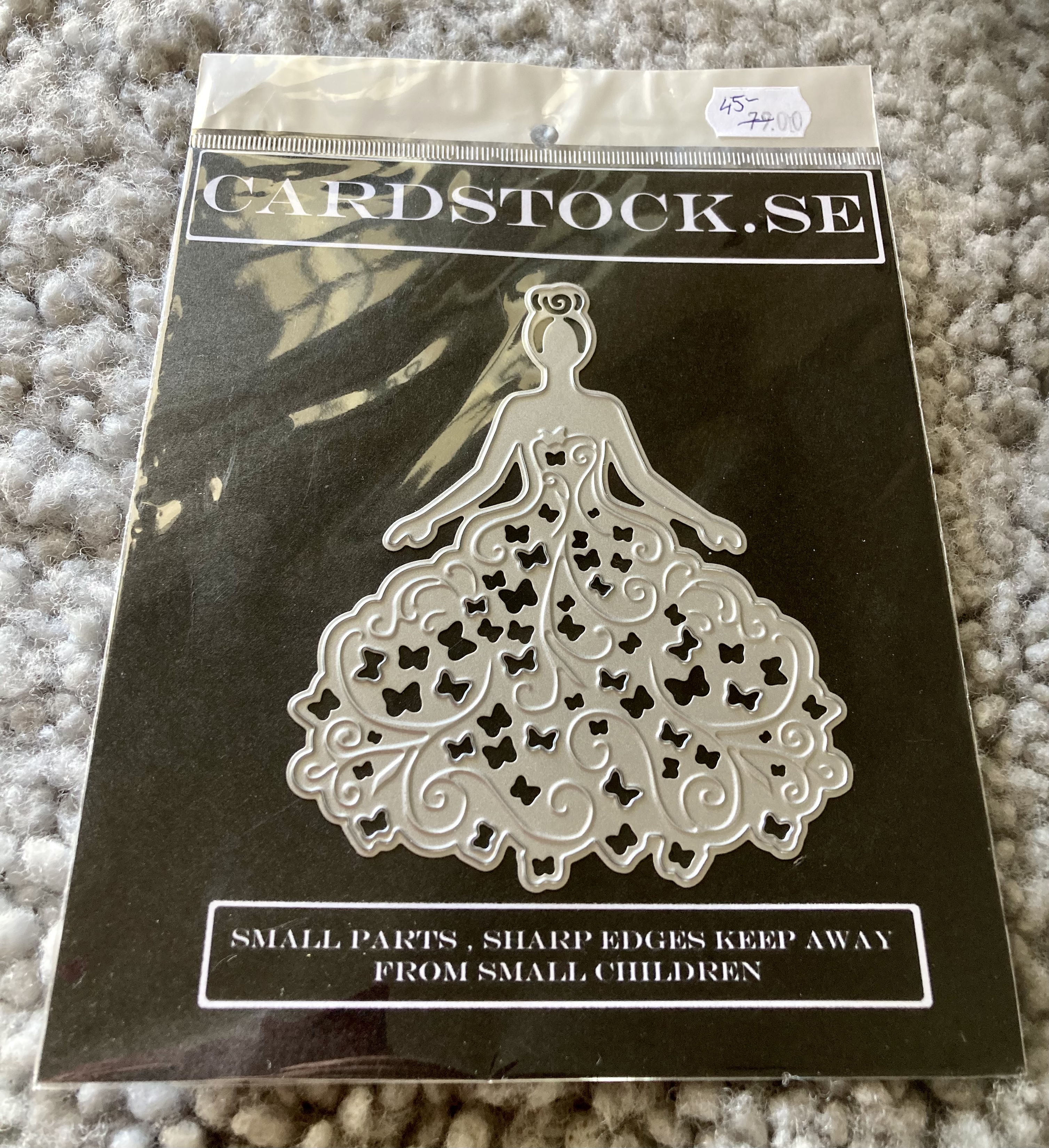 REA Cardstock.se  Flicka -I festklänning  