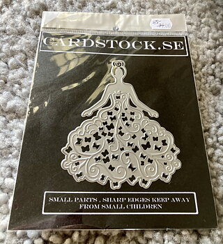 REA Cardstock.se  Flicka -I festklänning  