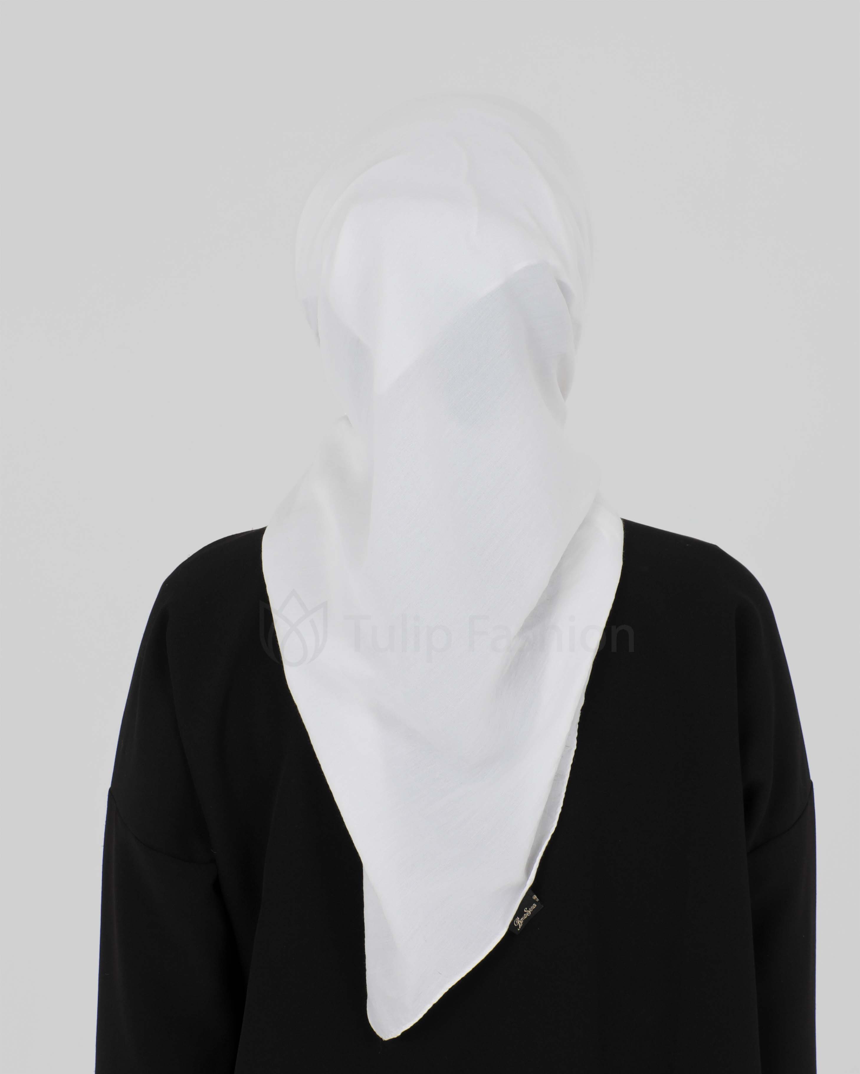 Hijab - Square cotton roma - Off-White - 5
