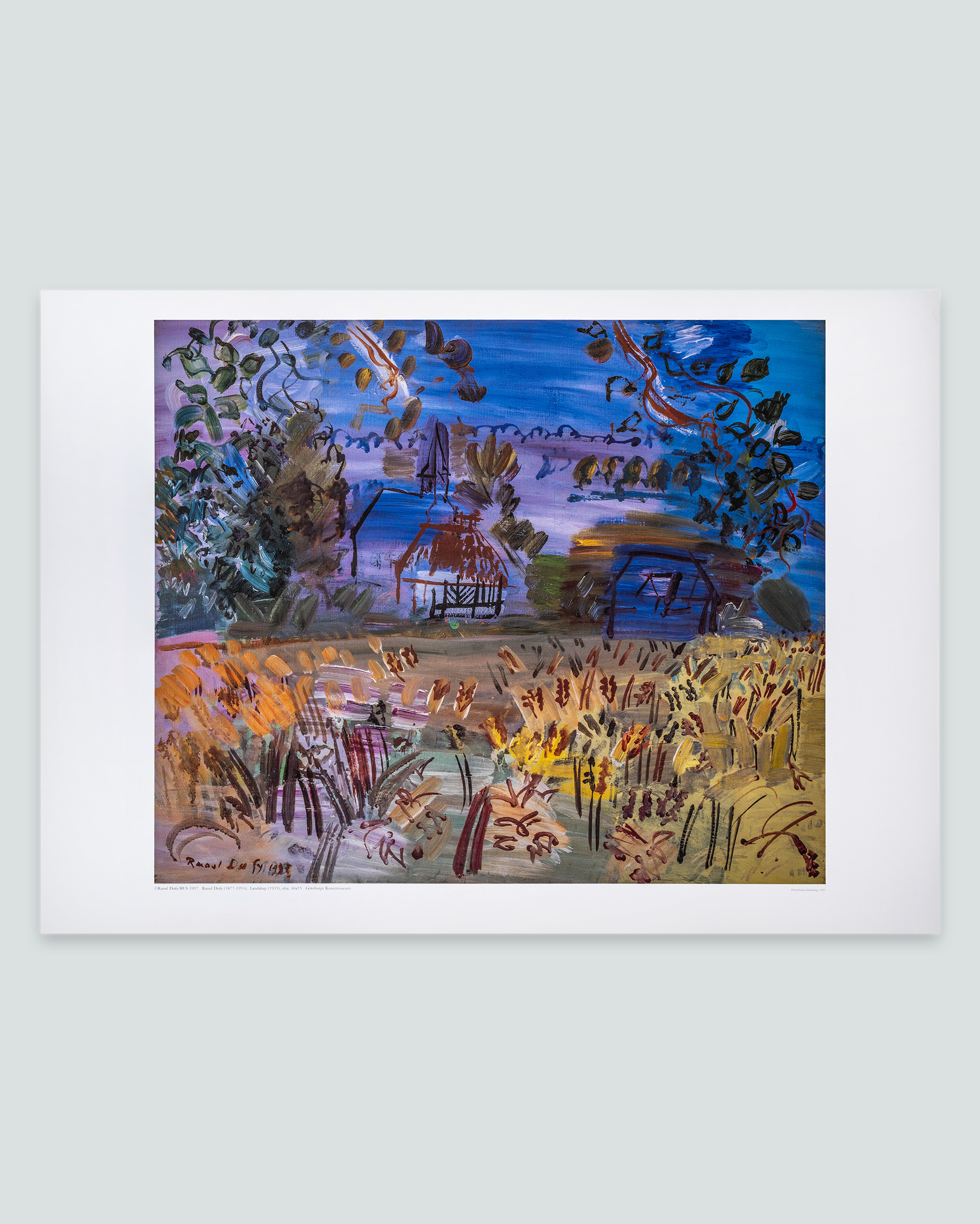 Affisch, Raoul Dufy, Landskap