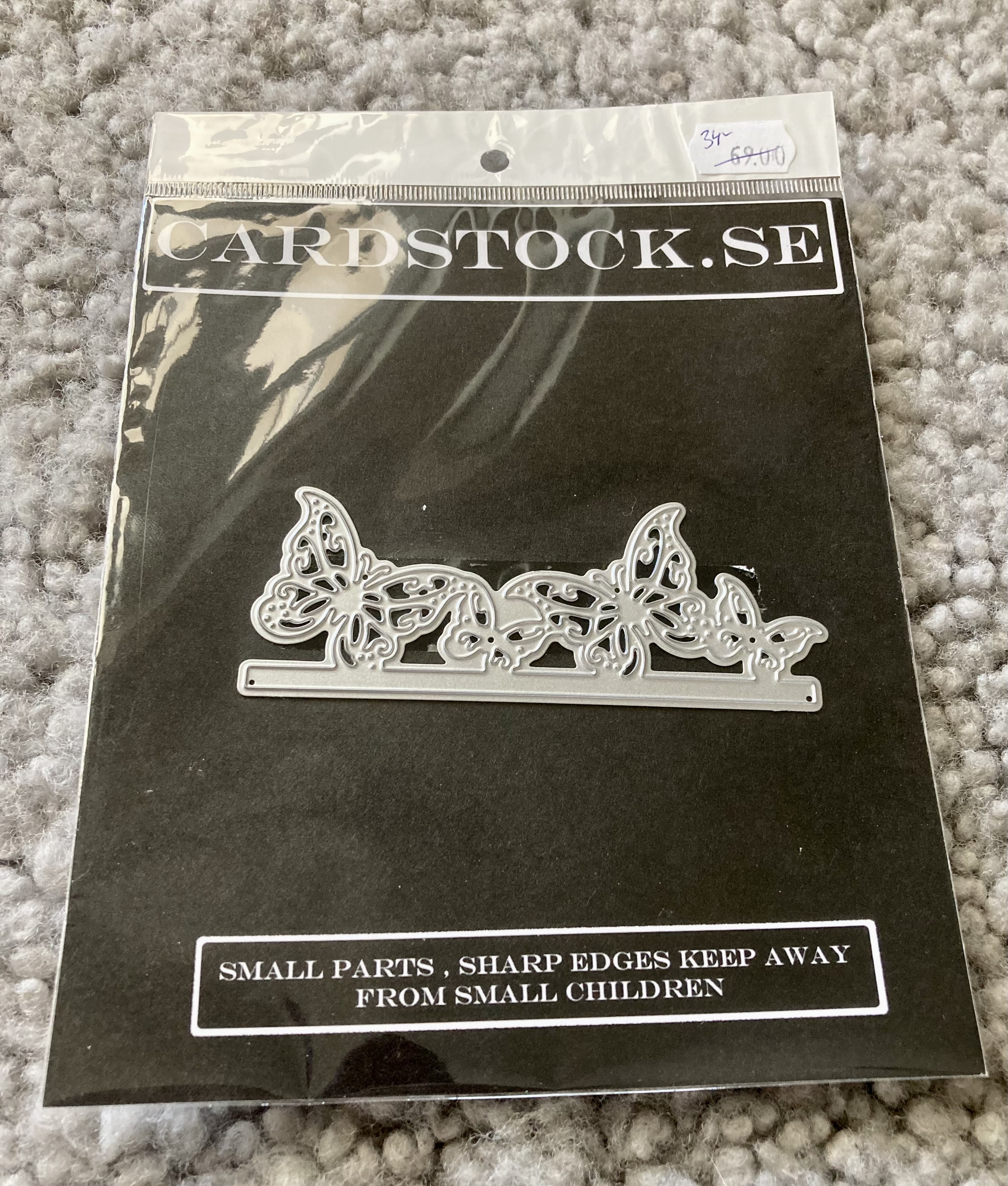 REA Cardstock.se  Övrigt -Fjärilsbård 