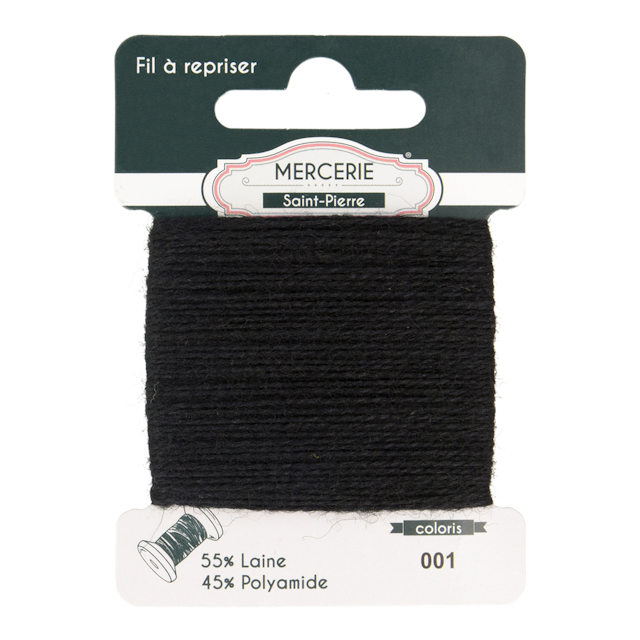 Mending yarn black 001