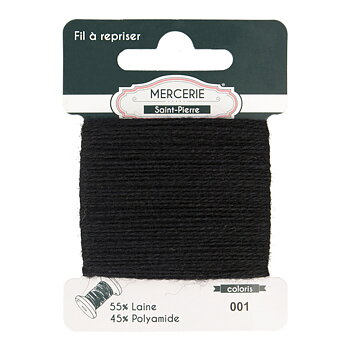 Mending yarn black 001