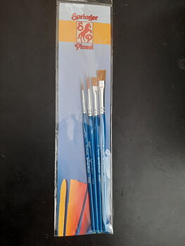 Brush set 4 pcs. synthetic round 1,4 flat 6,8