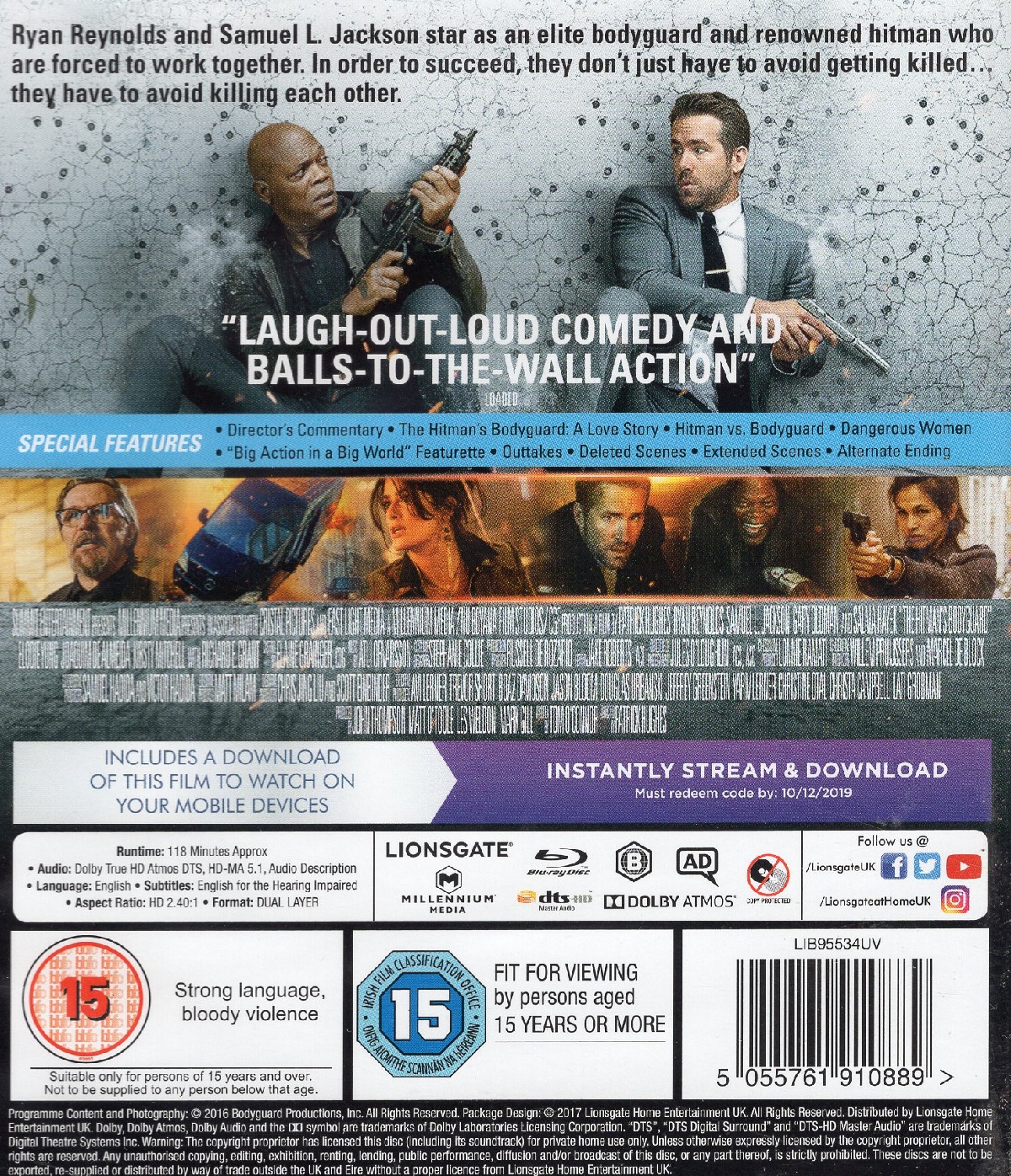Hitman's Bodyguard (ej svensk text) (Blu-ray) - 2