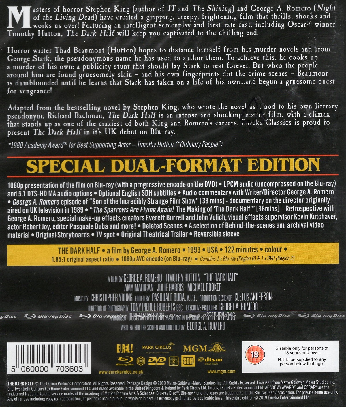 Dark Half (ej svensk text) (Blu-ray + DVD) - 2