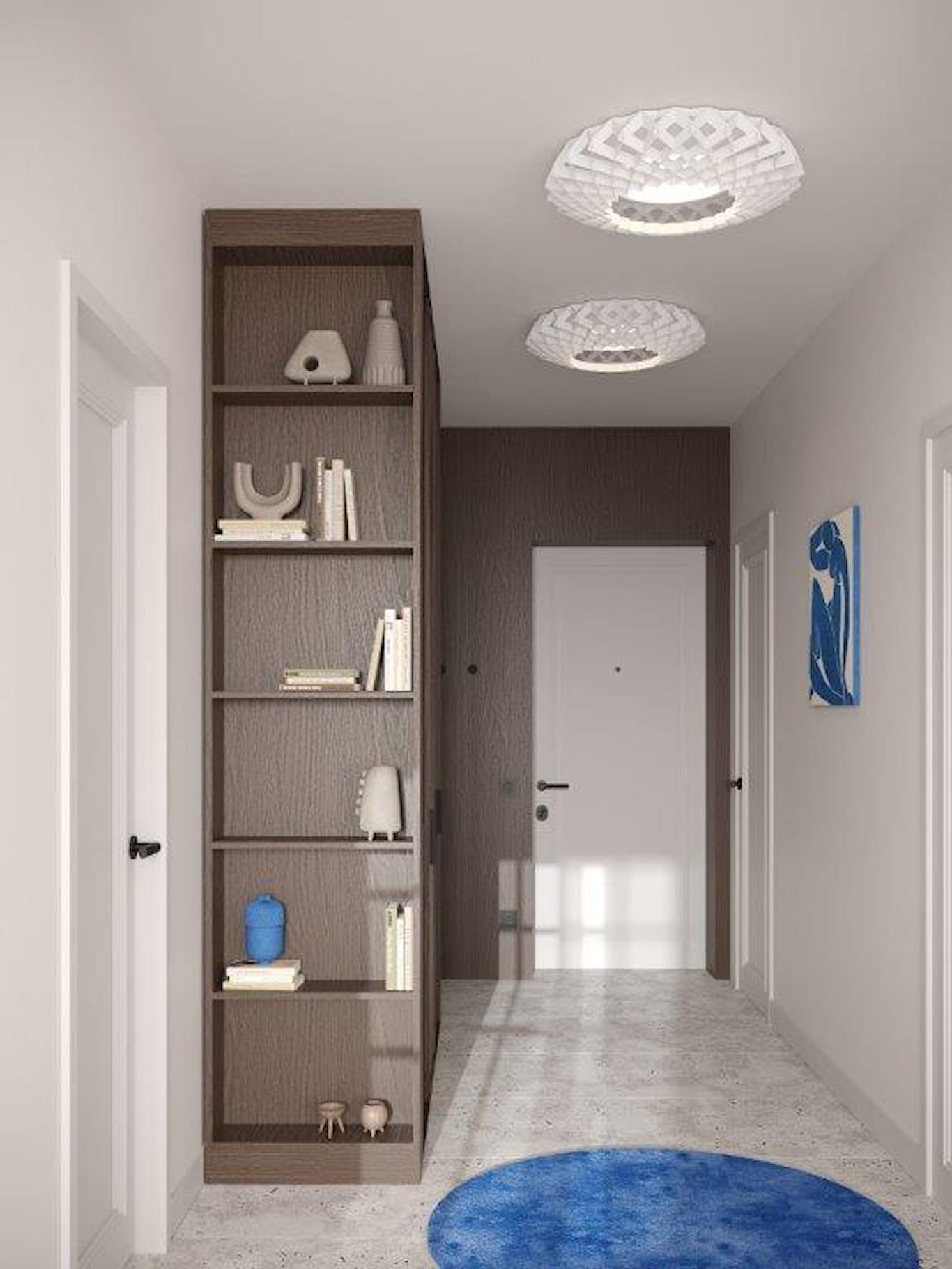 Pilke Signature P65 Plafond, Vit, svart och björk färgade - 4