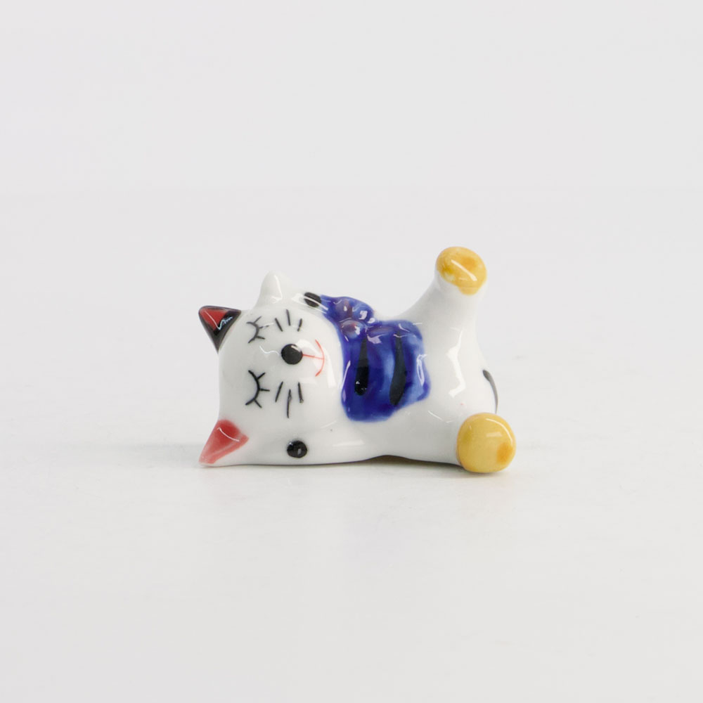 Tokyo Lucky Cat Ätpinnar Liggande Ställ Blå