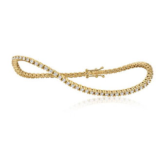TENNIS ARMBÅND 4.64CT GULD