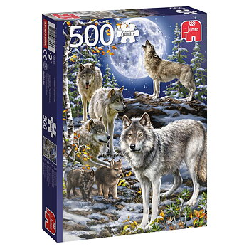 Premium Collection – Wolf Pack in Winter 500 Bitar Jumbo