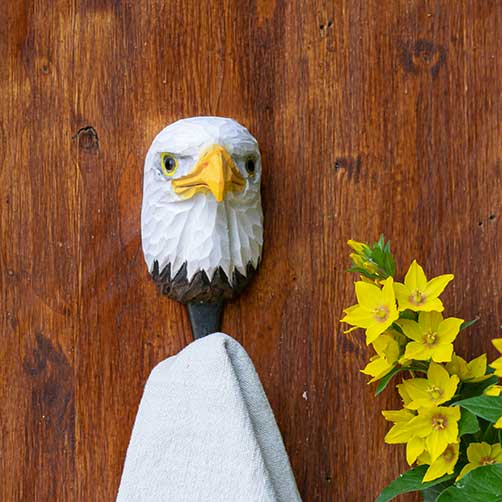 Hand-carved hanger White-tailed eagle - 2