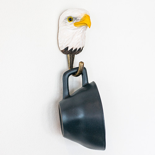 Hand-carved hanger White-tailed eagle - 4