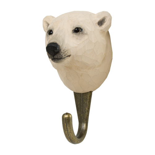 Hand-carved hanger Polar bear - 3