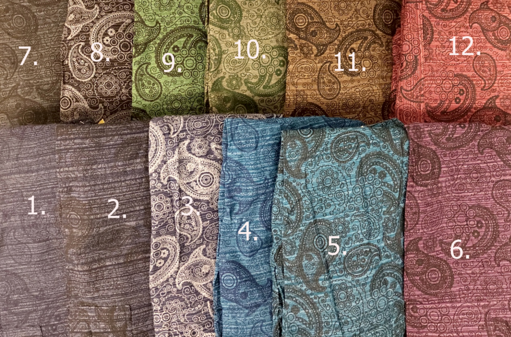  Haremsbyxor - Baggy - Paisley Mönster med Djupt Häng - 5