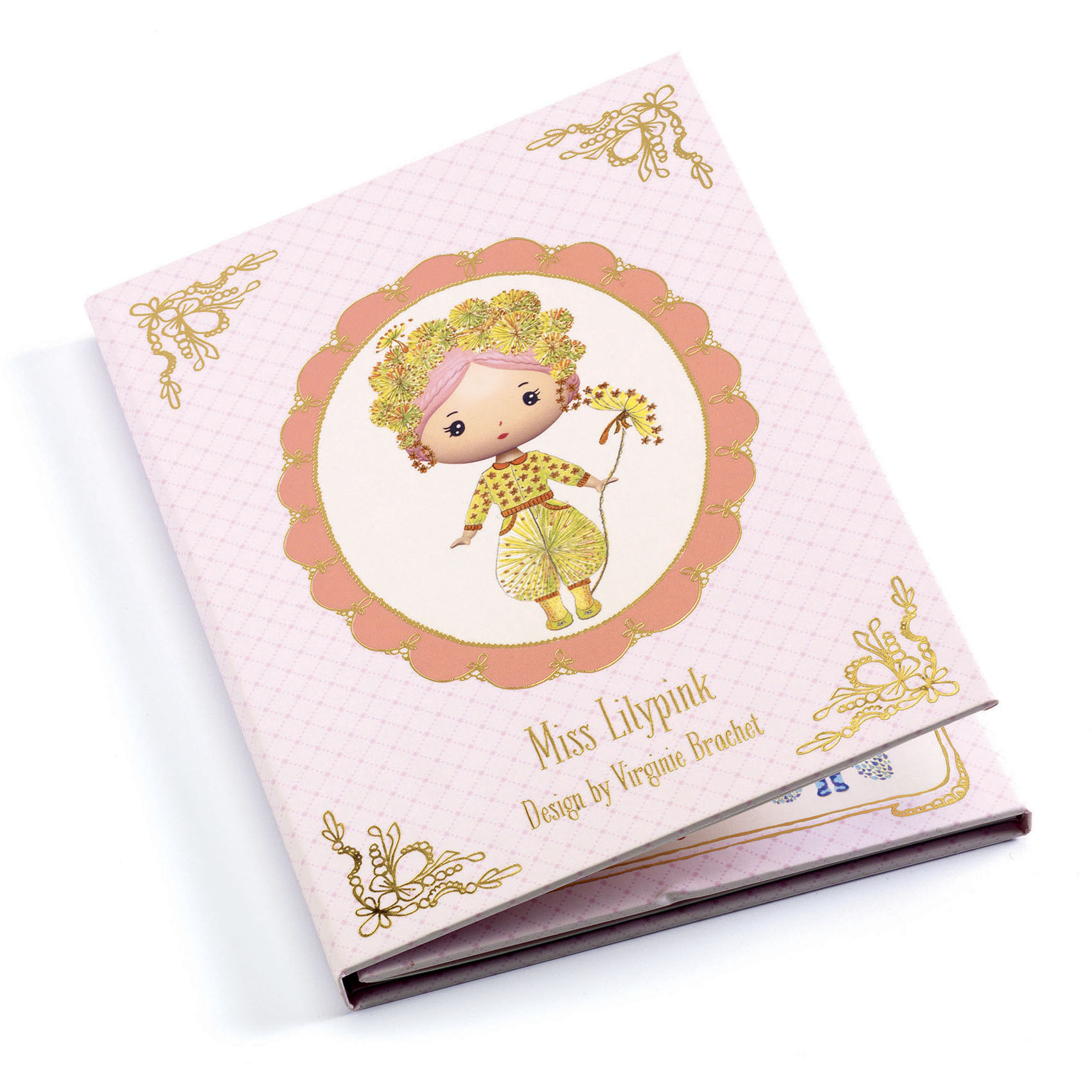 Miss Lilypink Tinyly Djeco 40 st återanvändbara vinyl-stickers
