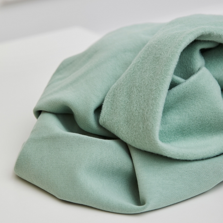 SWEATSHIRT KNIT  -  DUSTY GREEN EKO