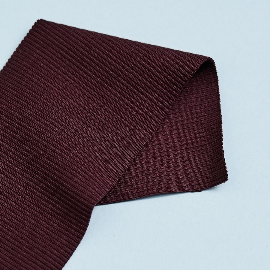 RIBBED CUFF/JERSEY - DUSK GRAPE