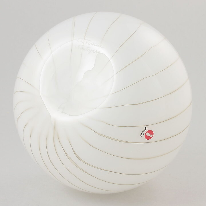 Oiva Toikka (Pro Arte 1988) White Onion Sculpture 22 cm