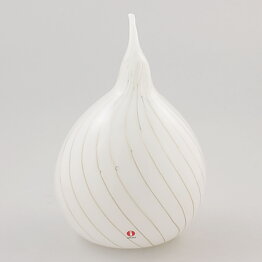 Oiva Toikka (Pro Arte 1988) White Onion Sculpture 22 cm