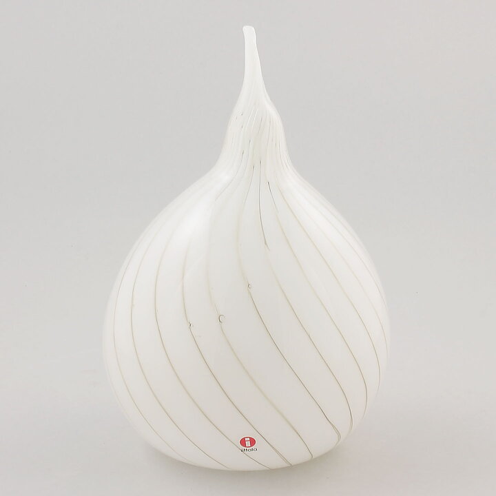 Oiva Toikka (Pro Arte 1988) White Onion Sculpture 22 cm