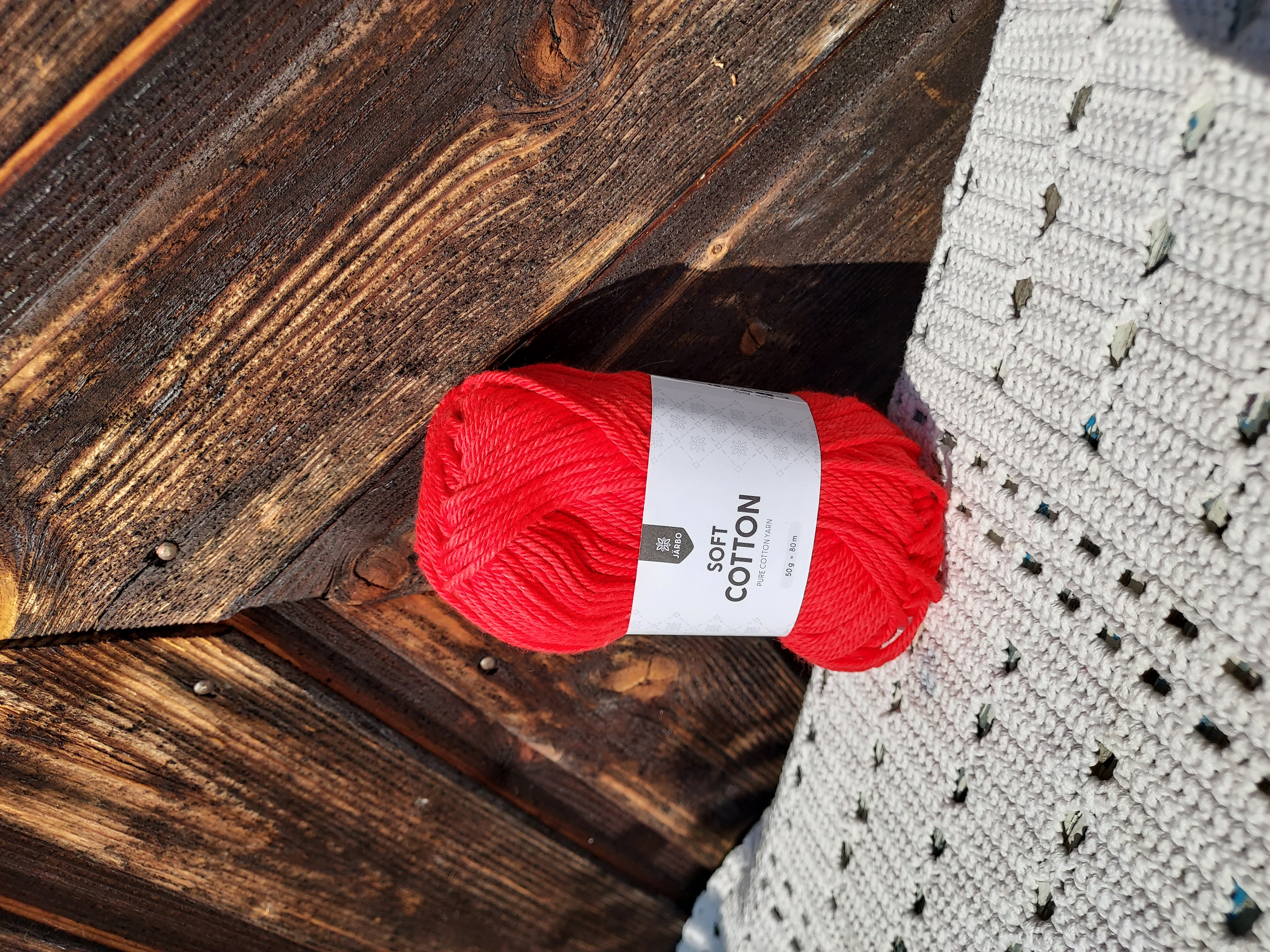 Soft cotton, 8808, Lipstick red, 100% bomull, 50gr 