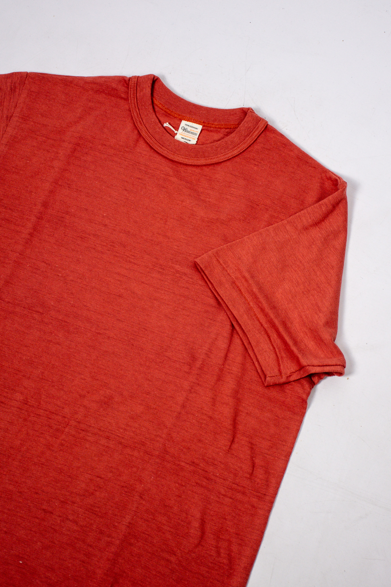 Warehouse & Co - 4601 Crew Neck T-shirt Salmon - Göteborg Manufaktur