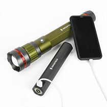 SwissTech-lampe med powerbank, 6500 lumen