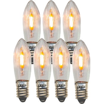Pære LED E10 0,1-0,5W 14-55V 7-pack