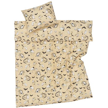Moomin Duvet Cover Set 150x210 cm - Moomin Family Beige