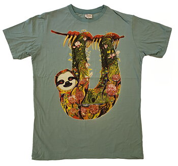 Tree Life T-shirt  - Rengbågs Sloth ( Sengångare ) 