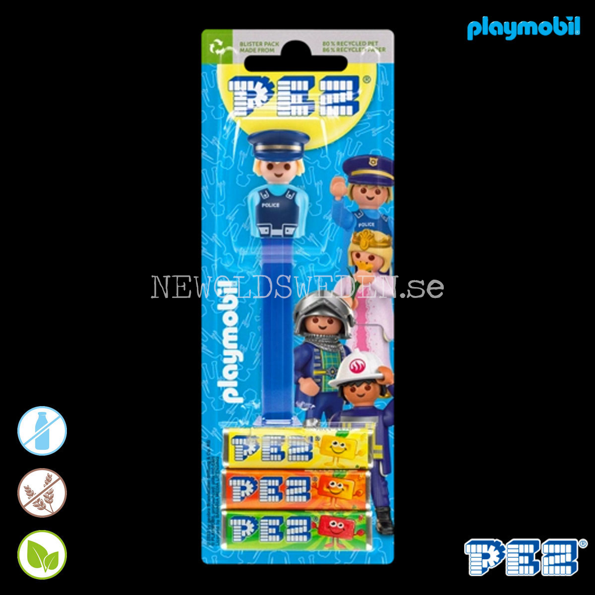PEZ Dispenser POLICEMAN + Candy - PLAYMOBIL - PE19 - 2