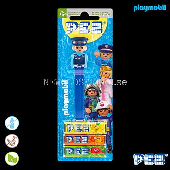 PEZ Dispenser POLICEMAN + Candy - PLAYMOBIL - PE19