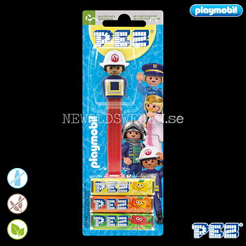 PEZ Dispenser FIREFIGHTER + Candy - PLAYMOBIL - PE19