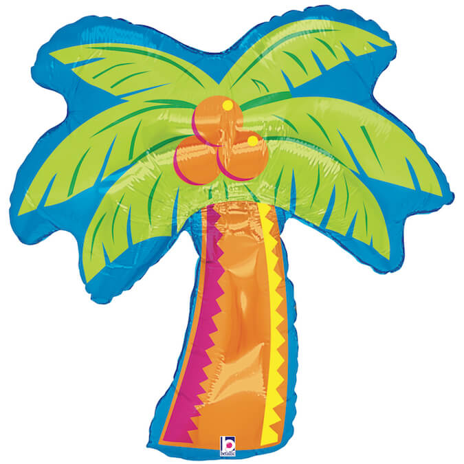 Folieballong - Tropical Palm Träd  94 cm