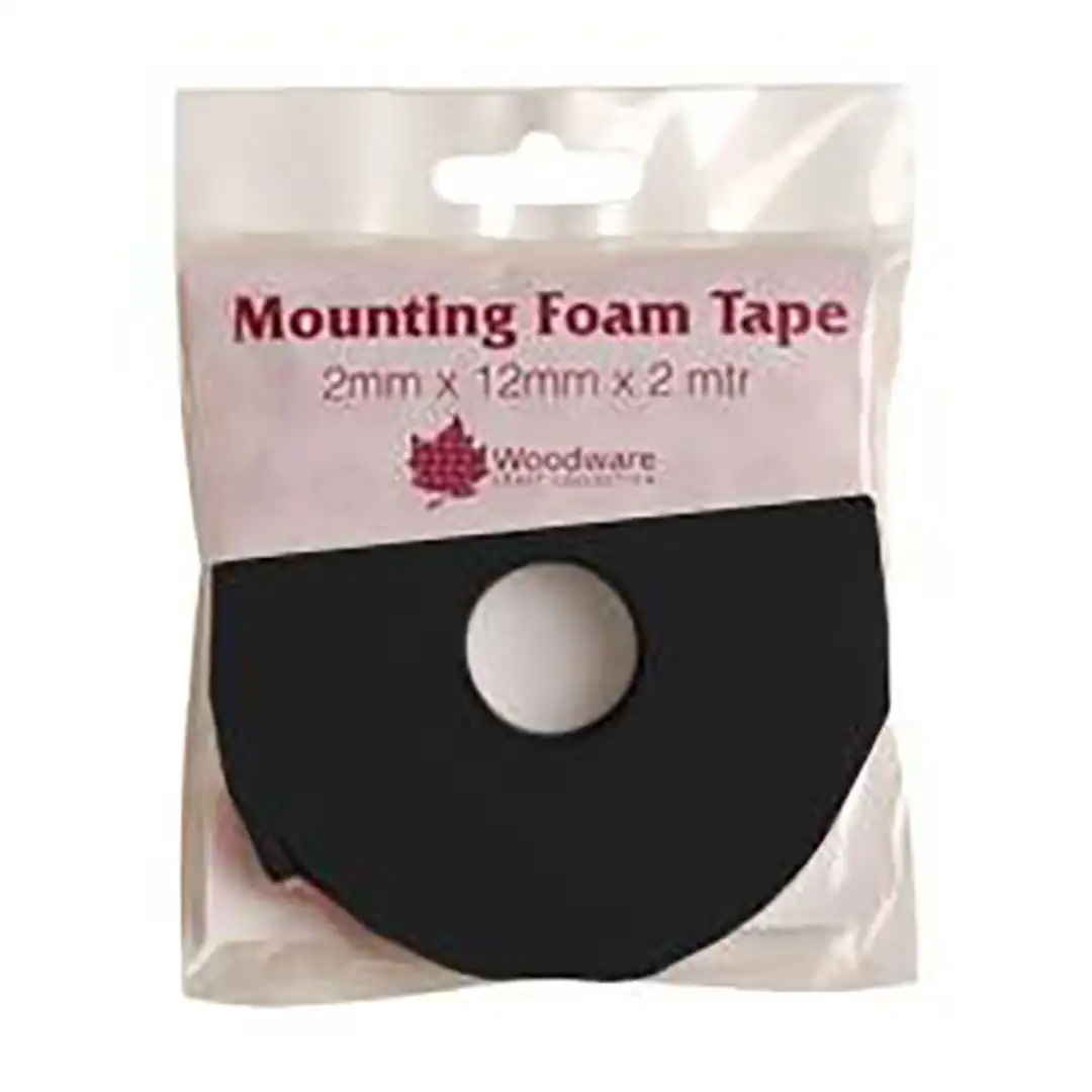 Woodware - Black mounting foam tape 2mm