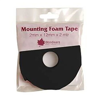 Woodware - Black mounting foam tape 2mm