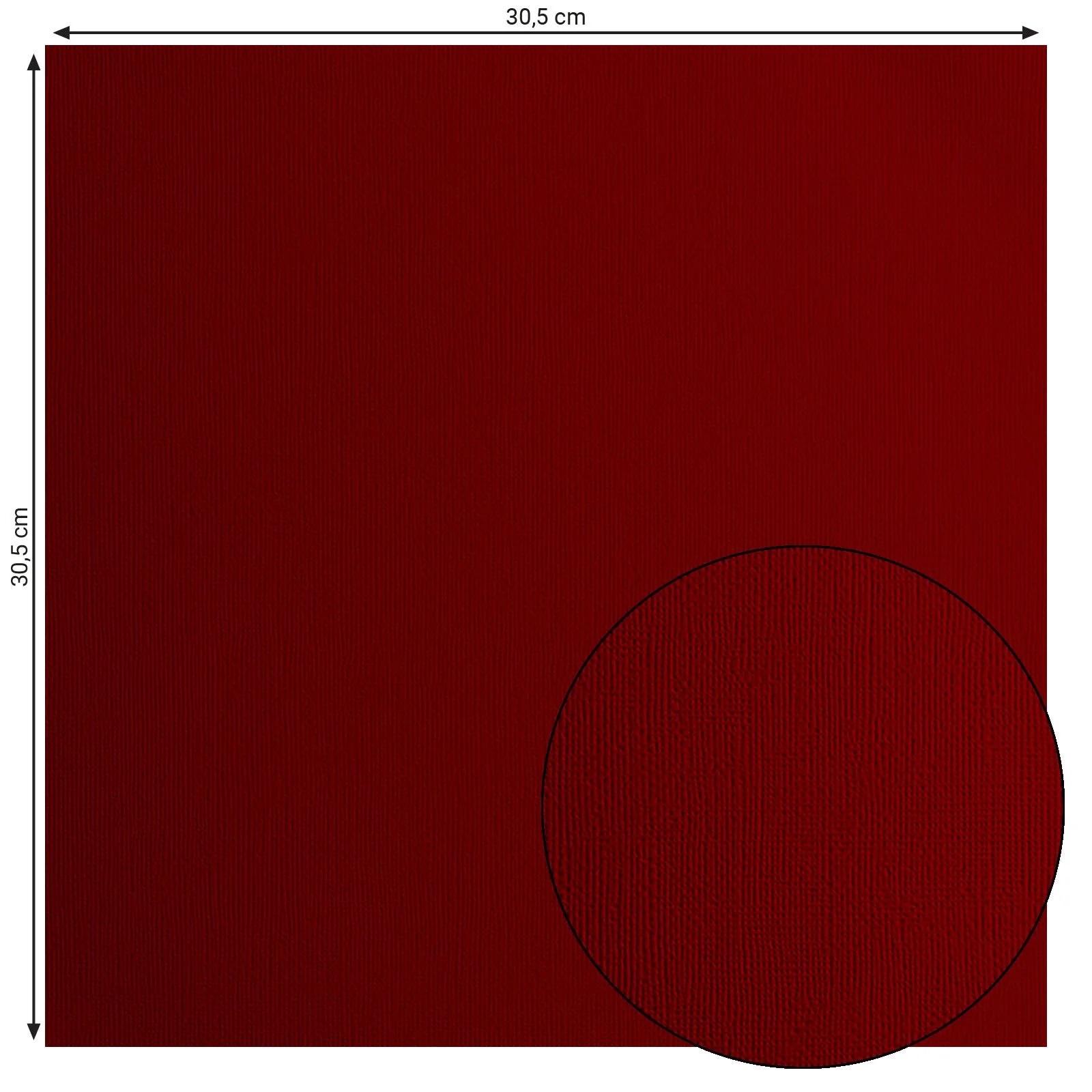 Florence - Cardstock paper texture 12x12 - Ruby - 2